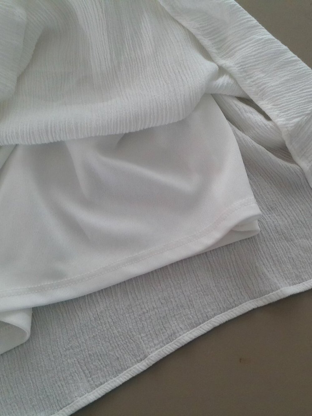 FANTASTIC FAWN Dress Midi V-Neck Elastic Waist Lined White L - Picture 5 of 9